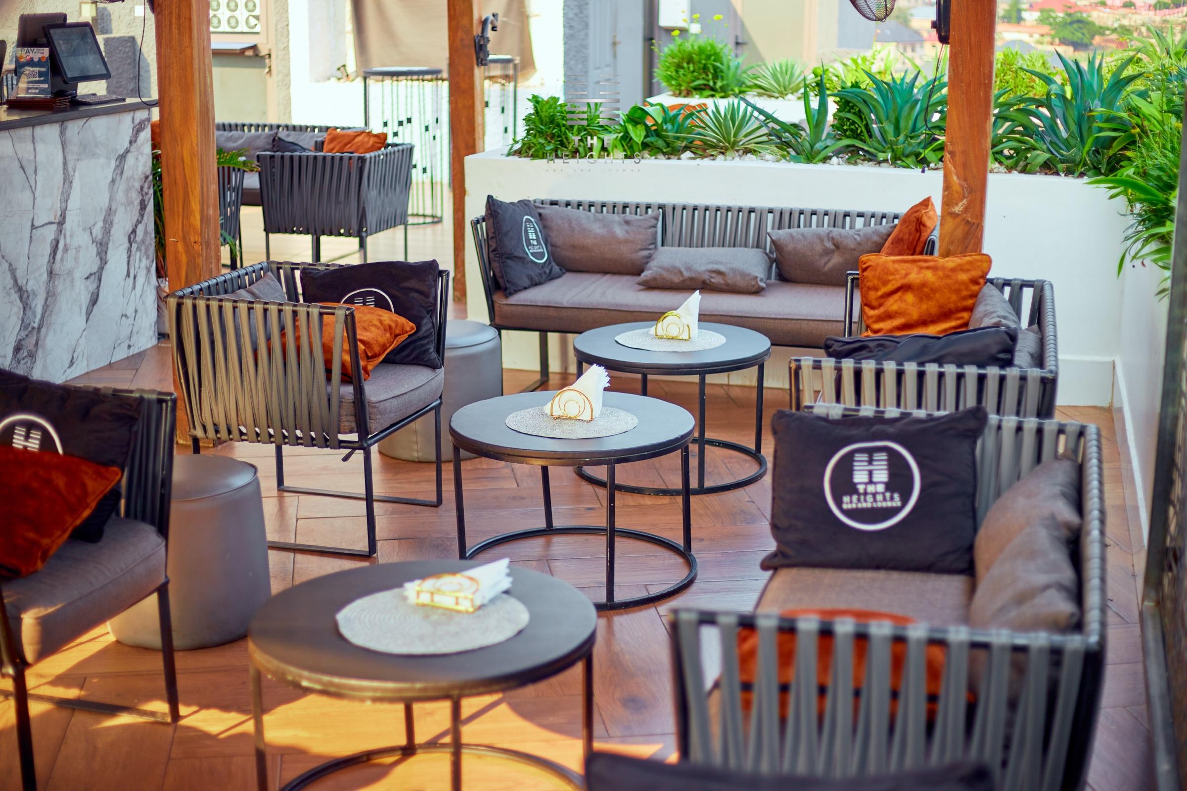 The marble bar at The Heights